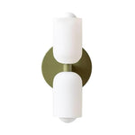 Vintage wall lights green reading room lights glass sconce light
