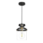 1 Pack lighting fixture Metal pendant light Black hanging light