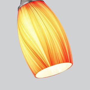 orange light pendants for kitchen island Metal sink light modern art glass shades for light fixtures