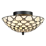 3 Lights light fixture bronze ceiling light metal,glass flush mount light