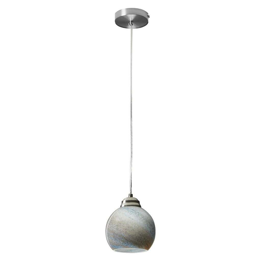 6 Inch pendant light Gray hanging ligh Glass fixture light