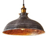 14 Inch led light Metal pendant light Rust Silver hanging light
