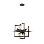 Modern chandelie light Black pendant light Metal hanging light