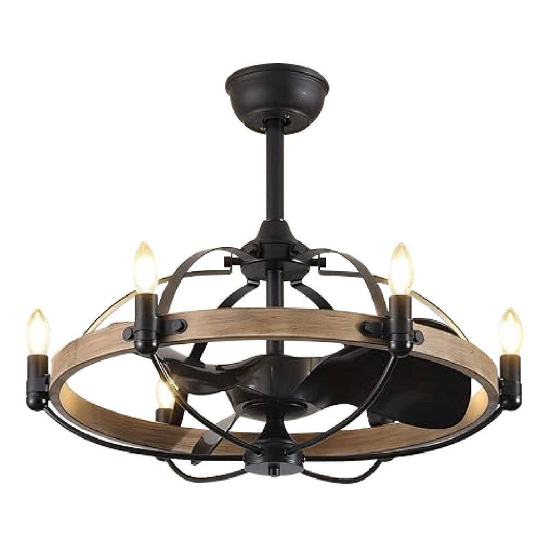 27’’ Farmhouse chandelier light black bedroom lights iron ceiling light