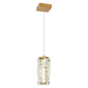 Modern led lighting light Gold pendant light crystal light fixture