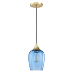3 Pack kitchen Island lights Ancient Blue pendant lights Glass hanging lamp
