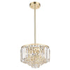 Modern crystal chandelier lights Gold kitchen island pendant light fixture