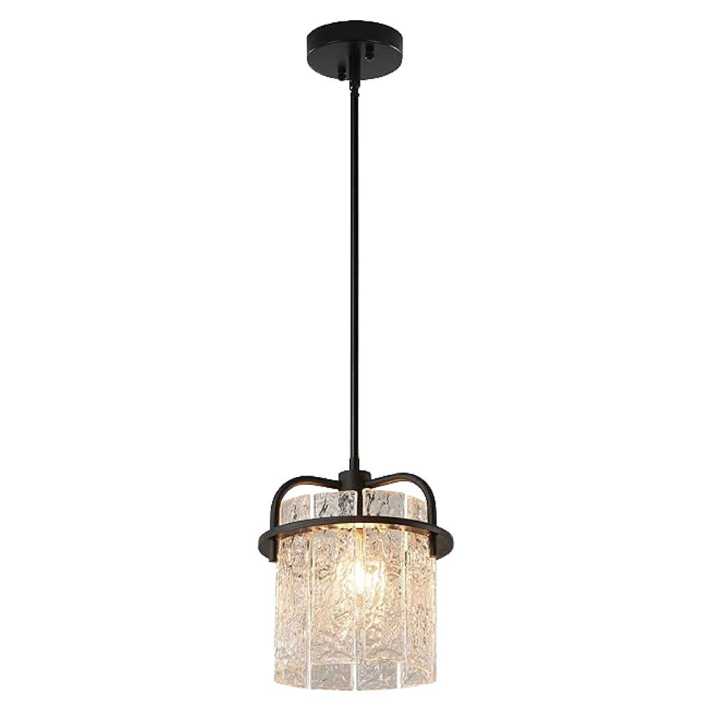1 Light modern pendant lighting black and white fixtures lights iron and glass kitchen hanging light