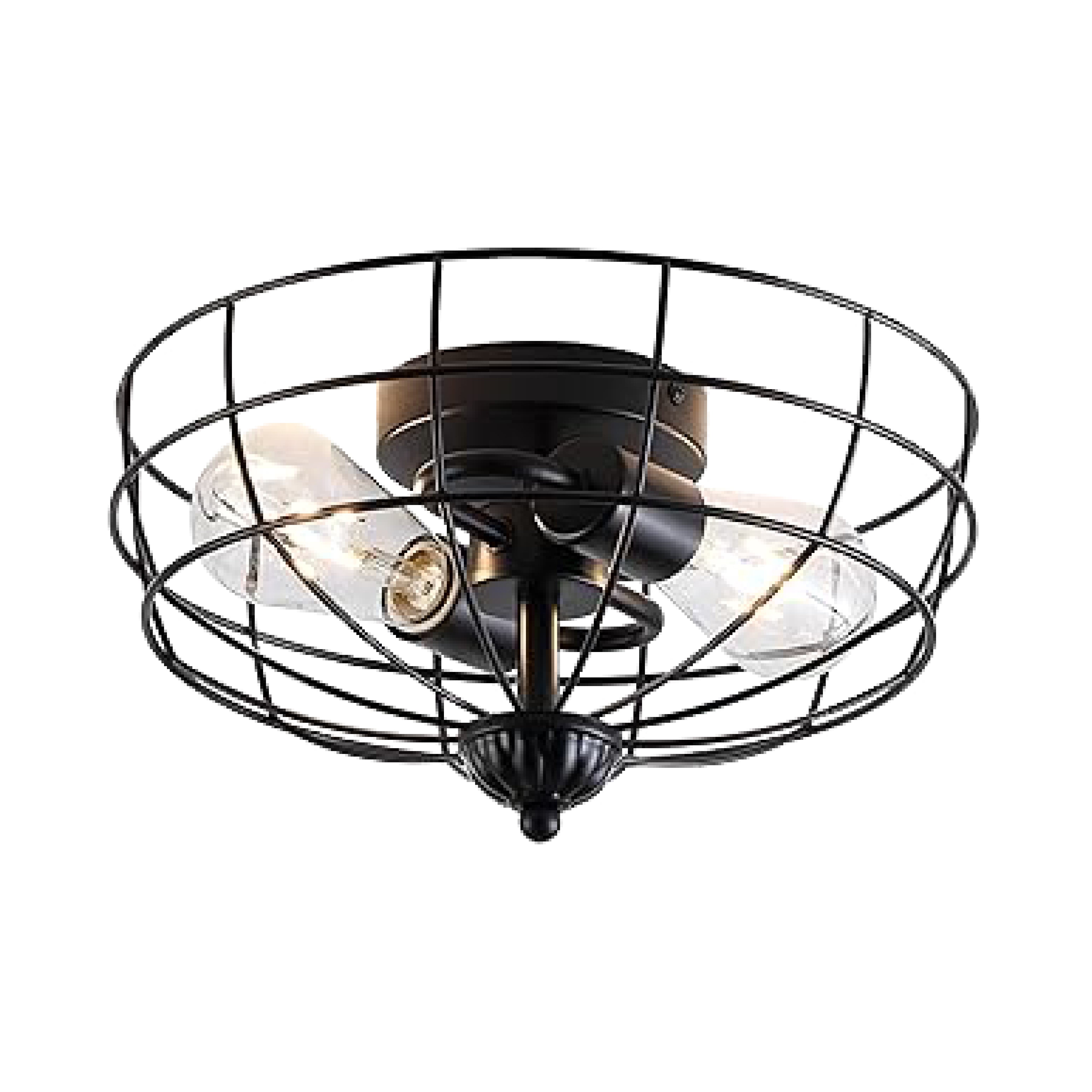 2 Pack farmhouse ceiling lighting black fixture ceiling light iron  flush mount light