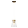 7.12 Inch Shade fixture Brass natural light Metal pendant light