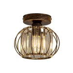 Modern bedroom ceiling fixtures bronze flush mount lamp metal ceiling light