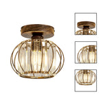 Modern bedroom ceiling fixtures bronze flush mount lamp metal ceiling light