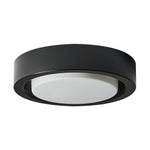 13 Inch flush light black ceiling lamp fixture glass, metal lights ceiling led