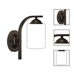 2 Pack light fixtures matte black wall lights ‎glass, metal bathroom sconces
