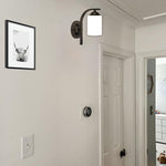 2 Pack light fixtures matte black wall lights ‎glass, metal bathroom sconces