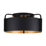 4 Light bulbs light black gold light fixture metal ceiling light