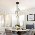 7 Inch hanging light cognac glass kitchen island lighting glass pendant lights