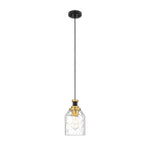 2 Pack bulb light black,gold  hanging light glass, metal pendant light