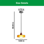 Modern hanging light orange&wine kitchen island light glass pendant light