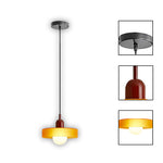 Modern hanging light orange&wine kitchen island light glass pendant light