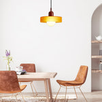 Modern hanging light orange&wine kitchen island light glass pendant light