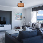2 Light bulbs light rustic bronze light for kitchen metal ceiling light
