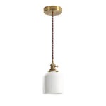 16B light fixture gold ceramic light glass, metal  pendant light