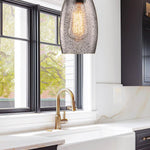 4.72” Pendant light white chandeliers light glass kitchen island light