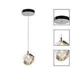 1 Light bulbs light gold bedroom light Crystal, metal hanging lamp