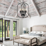 4 Light bulb light black kitchen light metal pendant light