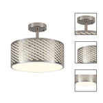 3 Bulb led light silver ceiling light metal dining light fixtures