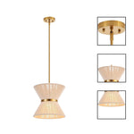 12.2” Chandelier lighting white dining room light twine pendant light