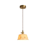 Vintage pendant light glass hanging lamp metal ceiling fixture