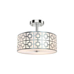 3-Light ceiling lamp metal acrylic flush mount ceiling light silver light fixture light