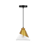 1 Light hanging light gold kitchen island light  glass, metal pendant light