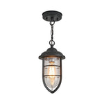 Farmhouse bulbs light glass metal kitchen light textured black hanging light