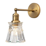 1-Light Industrial light fixture gold kitchen light  glass, metal wall light