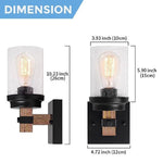 1-Light farmhouse wall sconce Glass & Metal hallway light fixtures wall Vanity bathroom wall sconce