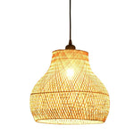 1-Light pendant light black hangable light Bamboo island lights