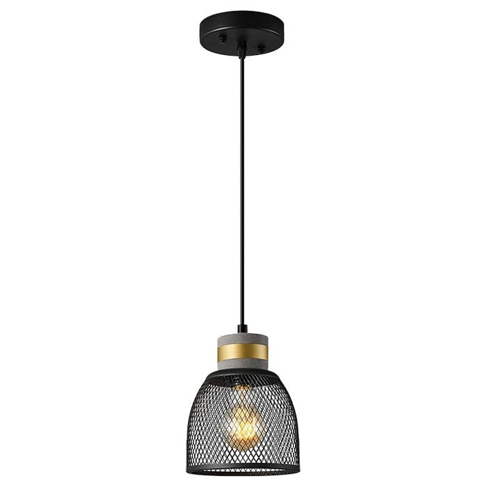 1-Pack hanging light black island lights metal pendant light