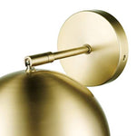 1 light matte brass wall sconce