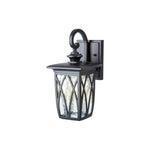 18in wall light glass aluminum wall lantern black exterior wall sconce