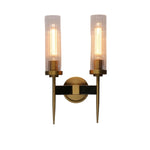 2 Light vanity lights for mirror antique bathroom vanity lights copper, glass decor wall light