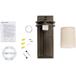 12 inch industrial wall sconce etched glass wall lamp farmhouse black wall lighting fixture