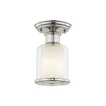1 light ceiling lamp glass metal flush mount fixture nickel ceiling lighting