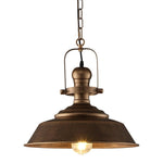 14.2 Inch dome hanging light bronze pendant light metal island lights