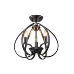 15” chandelier light metal hallway light black and gold indoor lighting
