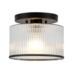 Modern hallway light glass metal light fixture black ceiling light
