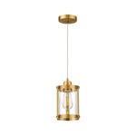 1-Light mini kitchen island iron glass pendant lights gold hanging fixture
