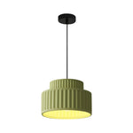 Industrial hanging light metal resin light fixture for kitchen black green led light